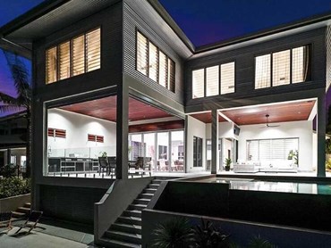 The Bayview home featuring Air-Flo glass louvres and Invisi-Gard security screens