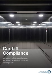 Car Lift Compliance: Navigating the differences between AS 1418.8 car hoists and AS 1735 passenger lifts