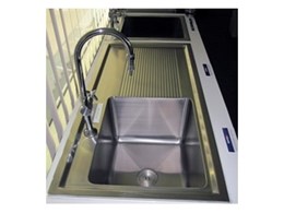 Stainless steel laboratory sinks available from Britex