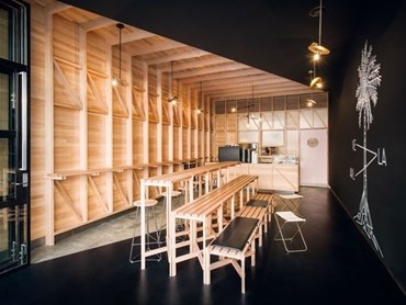 BEST CAFE DESIGNS (JOINT WINNER): Abbots & Kinney, Adelaide, South Australia by Studio-Gram. Photography by David Sievers