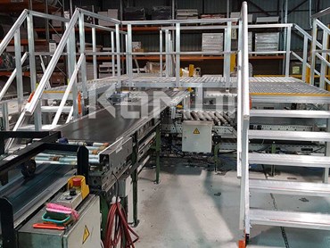 KOMBI’s stairs and crossover systems at the Godfrey Hirst plant