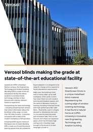 Verosol blinds making the grade at state-of-the-art educational facility