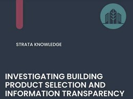 New building research on product selection and information transparency