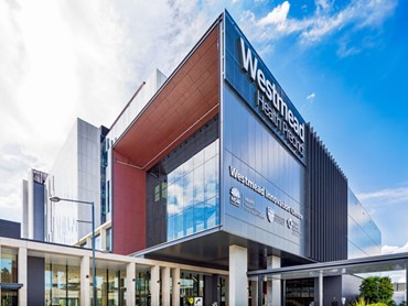 The Westmead Hospital window facade featuring 3D Embossed panels