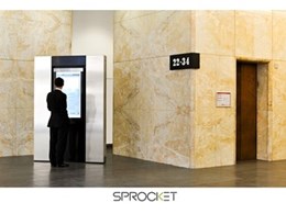 46" Sprocket touchscreen tenant directory redefines foyer at 200 Queen Street