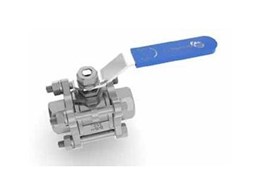 3-piece stainless steel ball valves now available from Galvin Engineering