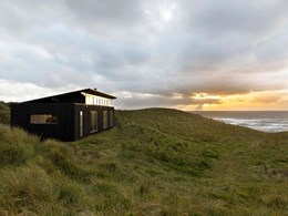 Louvre windows maximise connection to the outdoors at King Island luxury lodge