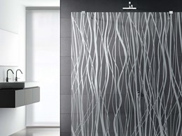 New satin-etched patterned glass from Italy