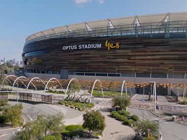 Unique Metal has supplied metalwork and facade for the Perth Stadium