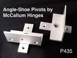Angle-Shoe pivot hinges now made by McCallum Hinges