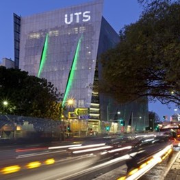 Aluminium binary code screen adorns new UTS building by Denton Corker Marshall 