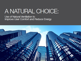 New white paper explores the use of natural ventilation to improve user comfort and reduce energy