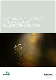 Sustainable lighting: A new look at illuminating spaces