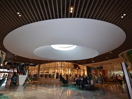 Larger-than-life elliptical skylight moulded for Westfield Shopping Centre
