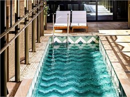 Custom tile designs for pool and lift impress at Adelaide’s newest luxury hotel