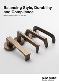 Balancing style, durability and compliance: Designing with brass door handles