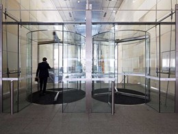 Frameless revolving doors fitted at One Farrer Place, Sydney in challenging installation