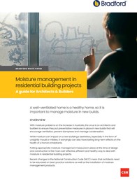 Moisture management in residential building projects