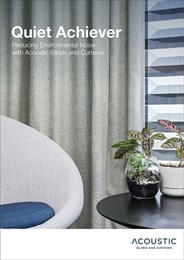 Quiet Achiever: Reducing environmental noise with acoustic blinds and curtains