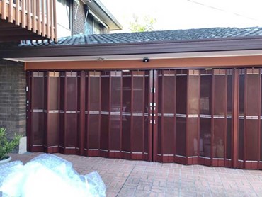 ATDC's FC1 folding, stackable doors at a recent home installation near Sydney