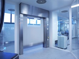 High speed roll doors for cleanrooms