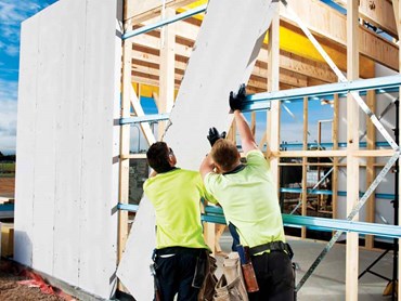 MaxiWall's lightweight handling contributes to faster, more efficient installation