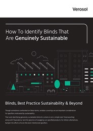 How to identify blinds that are genuinely sustainable