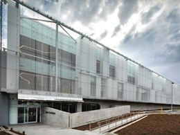 Expanded 125A mesh provides light veil facade on Agilent Technologies’ R&D facility