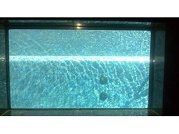 Glass pool windows from Dimension One Glass Fencing