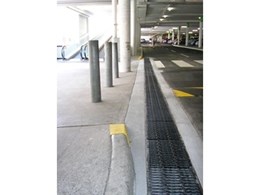 ACO Polycrete trench drain and anti-slip grates installed at Ipswich shopping centre in Queensland