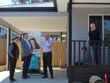James Hardie contributed to Storm’s home by providing the exterior cladding, PrimeLine Weatherboard