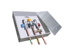 Tempering valves from All Valve Industries now available in a lockable stainless steel recessed box