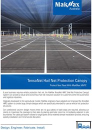 TensoNet Hail Net Protection Canopy