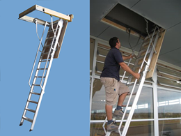 Ceiling and storage access solutions from AM-BOSS Access Ladders