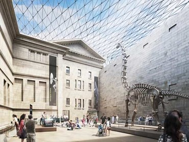 The proposed redevelopment of the Australian Museum, masterplanned by Hames Sharley, will include a grand hall in the middle of the site. Image: Australian Museum
