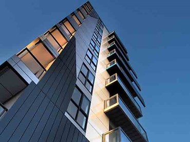 Melbourne&#39;s nine-storey One9 apartment complex was constructed in just five days. Images: Supplied
