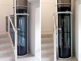 Smallest home lift installed in Sydney house