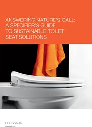 Answering nature's call: A specifier’s guide to sustainable toilet seat solutions
