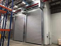 Efaflex insulated roll doors meet the brief at chiller enclosure