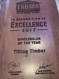 Tilling NSW wins TABMA Wholesaler of the Year 2017 