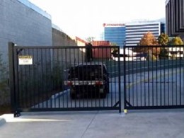 Automated swing gates installed at Mascot carpark near Sydney airport