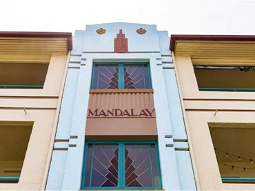 The Mandalay building features a heritage-driven colour scheme using Dulux products