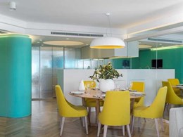 Custom coloured Marblo cladding panels feature in Bennelong apartment renovation