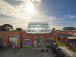 The ‘tea room’ hovering over an old Melbourne factory