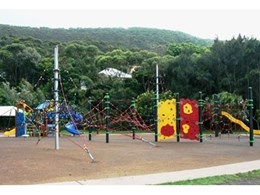Playground equipment from Moduplay Commercial Play Systems installed at Stanwell Park Beach