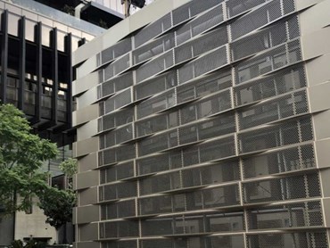 The Westin Hotel in Perth featuring decorative perforated panels 
