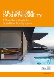 The right side of sustainability: A specifier's guide to side-retention systems