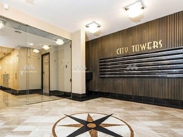 NewTechWood’s Castellation Cladding in the City Towers lobby