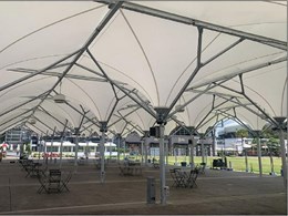 Outdoor event space at Entertainment Quarter revitalised with new shade structure