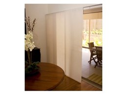 Panel glide blinds available from Suntex